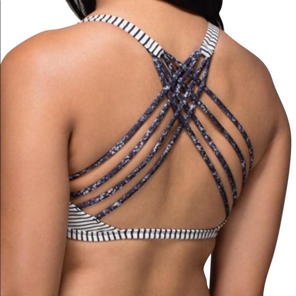 Lululemon Athletica Intimates Sleepwear Lululemon 8 Free To Be Wild Bra Hyper Stripe Ghost Poshmark